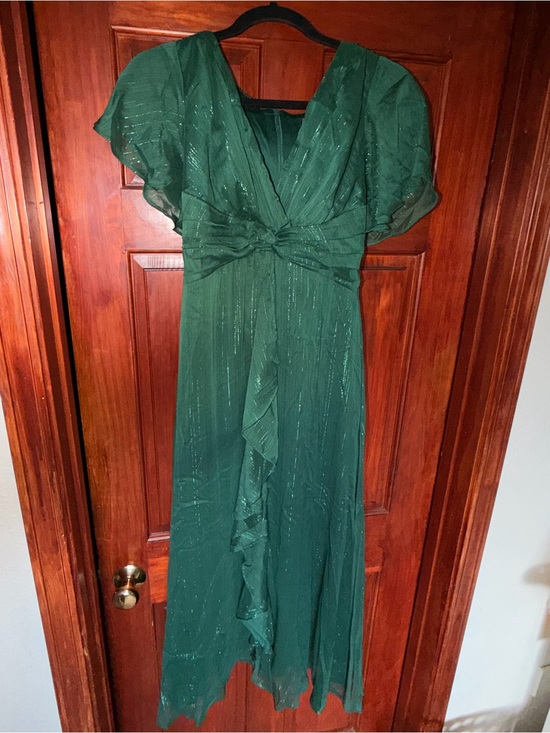 Ever Pretty Dresses & Skirts - Evergreen Flutter-Sleeve Fairy Dress - Elegant V-Neck